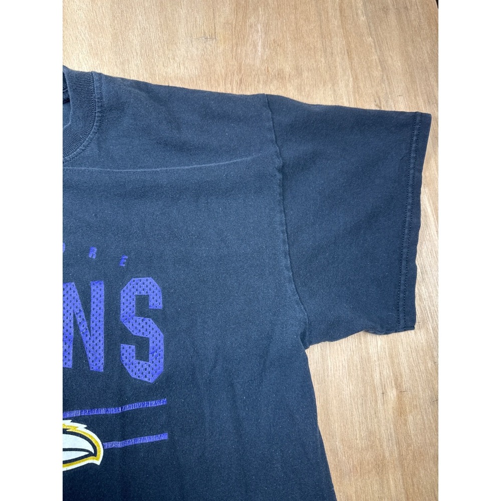 Baltimore Ravens NFL Y2K Football T Shirt Black Short Sleeve Men's Size L - Picture 5 of 10